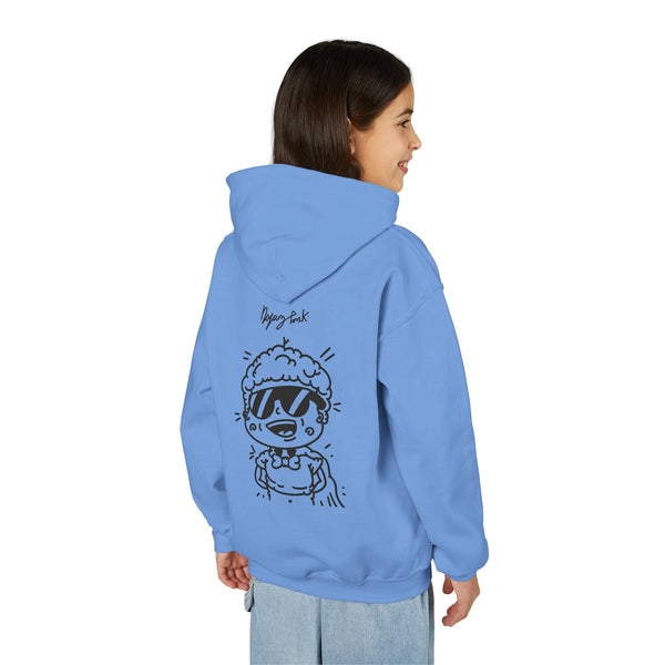 Youth Hoodie — Monovi Studio 'Mono' Back Graphic