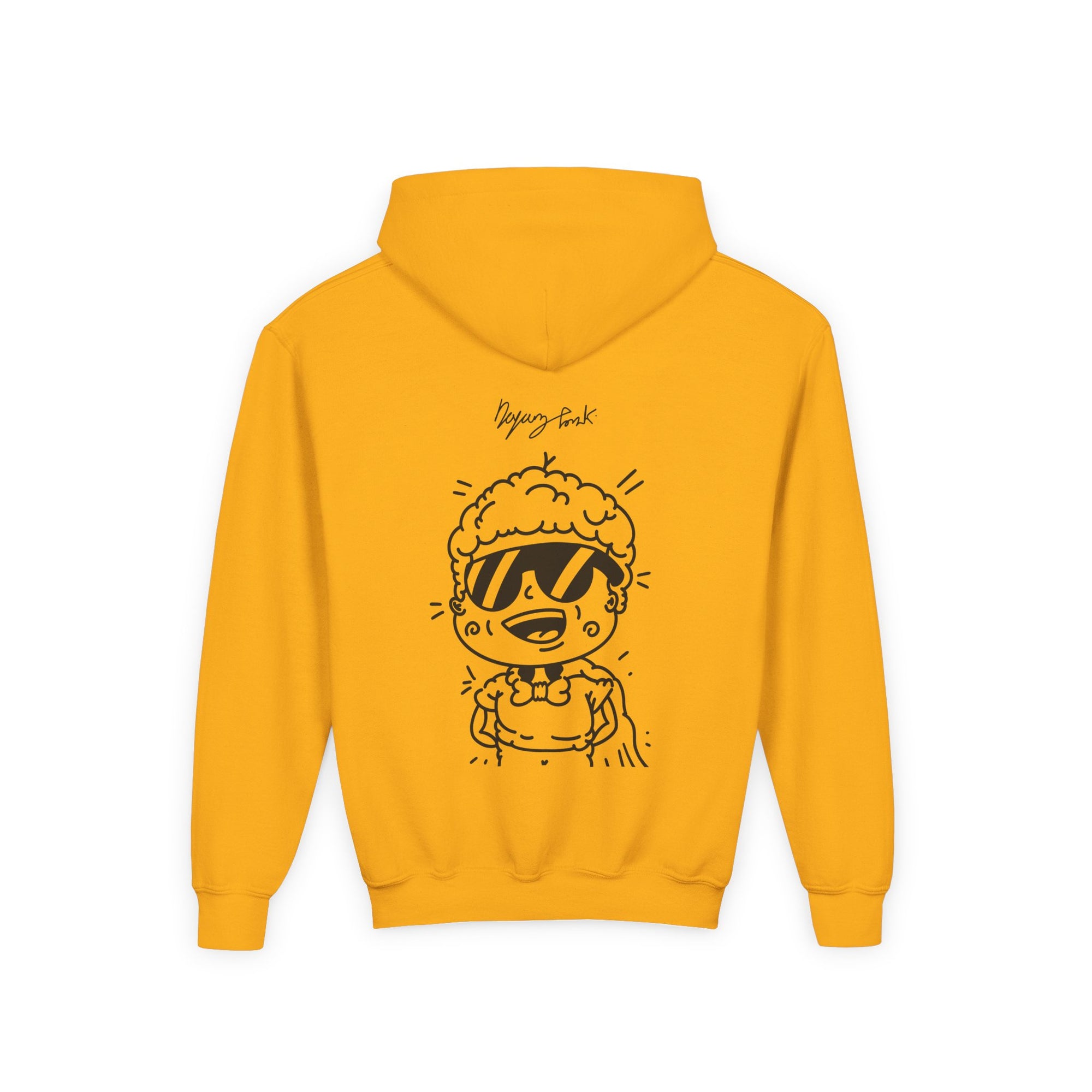 Youth Hoodie — Monovi Studio 'Mono' Back Graphic