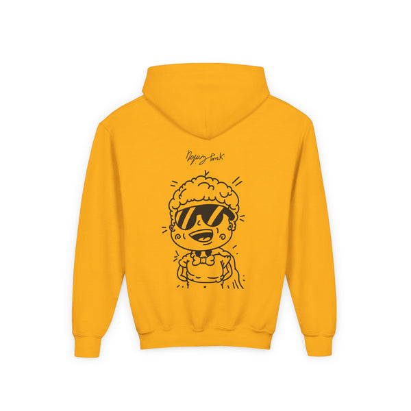 Youth Hoodie — Monovi Studio 'Mono' Back Graphic