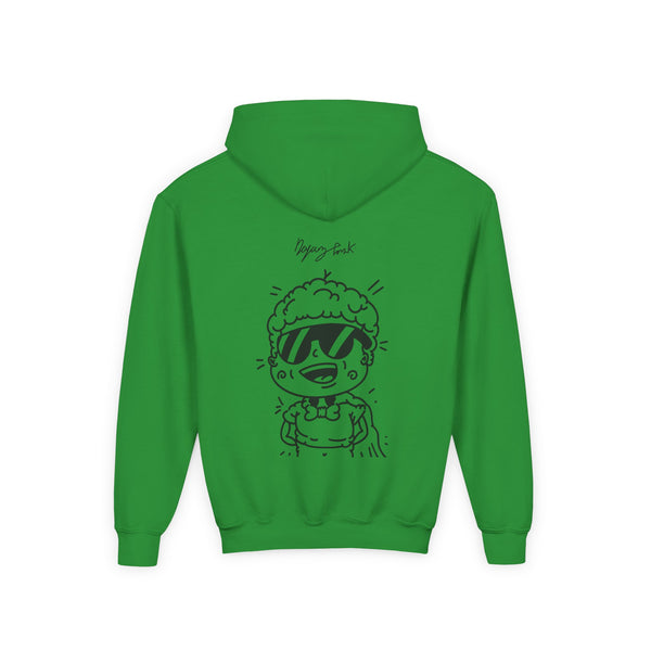 Youth Hoodie — Monovi Studio 'Mono' Back Graphic