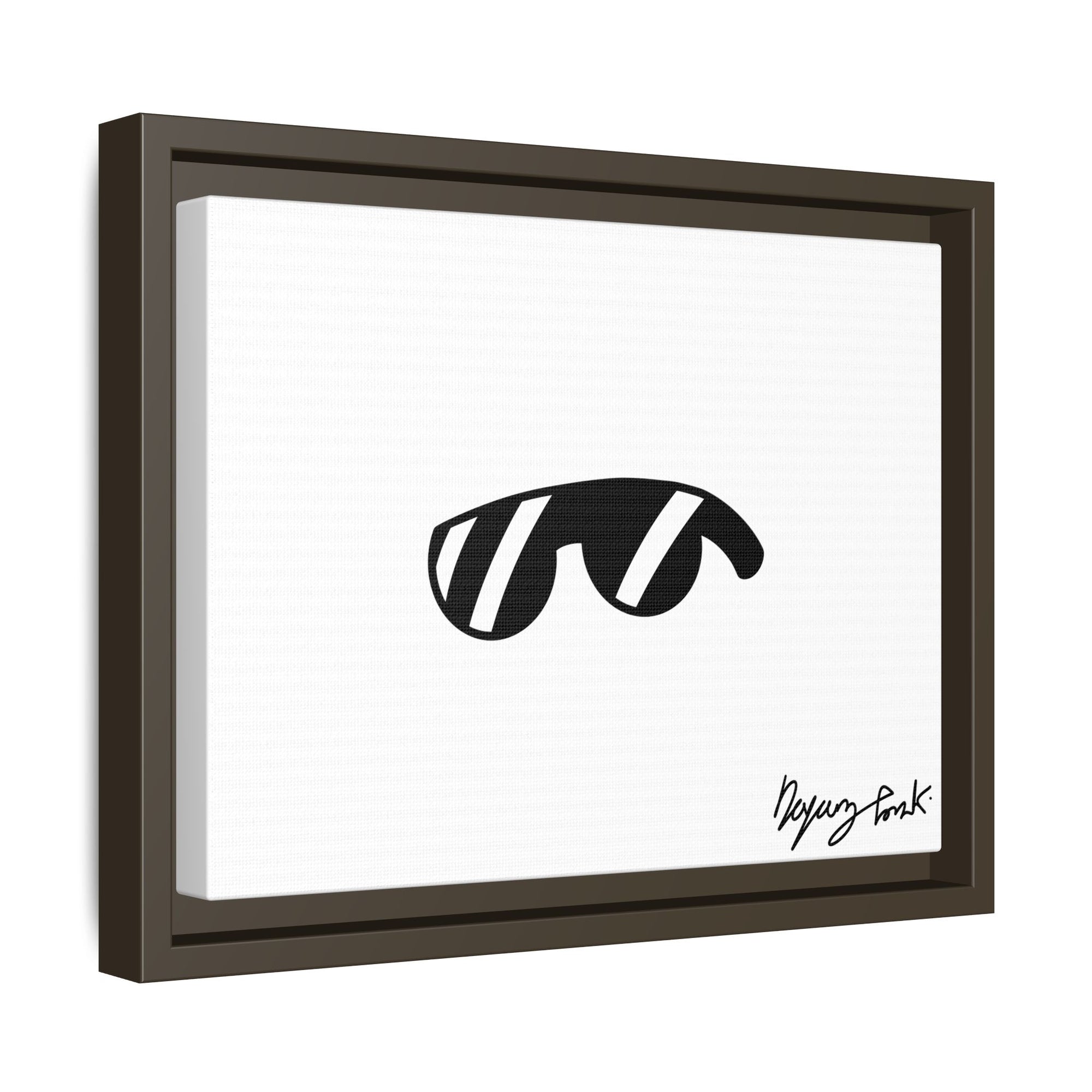 Monobi Studio Signature Sunglasses Artist’s Signature - Framed Matte Canvas Art