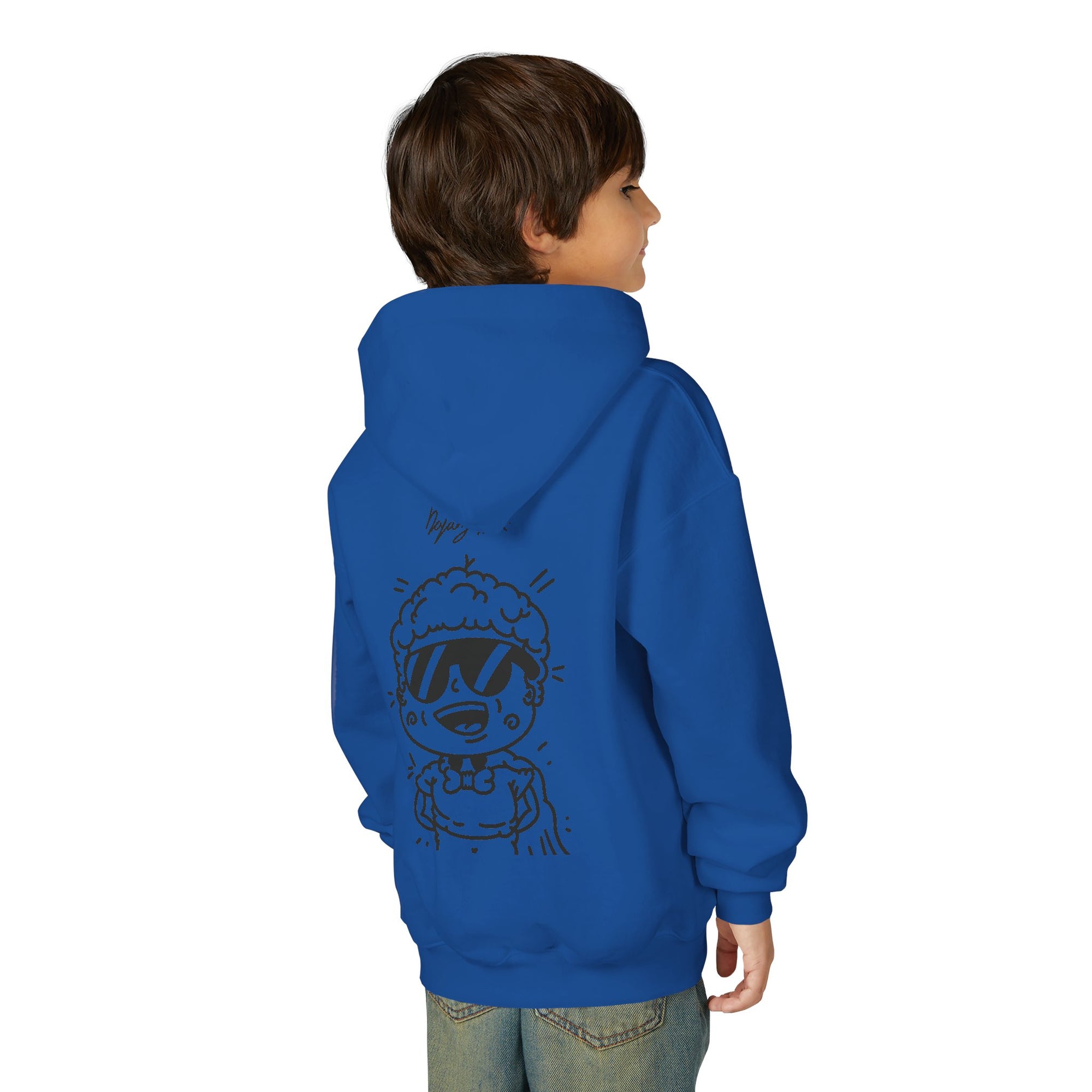 Youth Hoodie — Monovi Studio 'Mono' Back Graphic