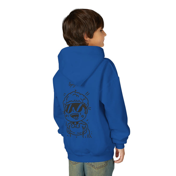 Youth Hoodie — Monovi Studio 'Mono' Back Graphic