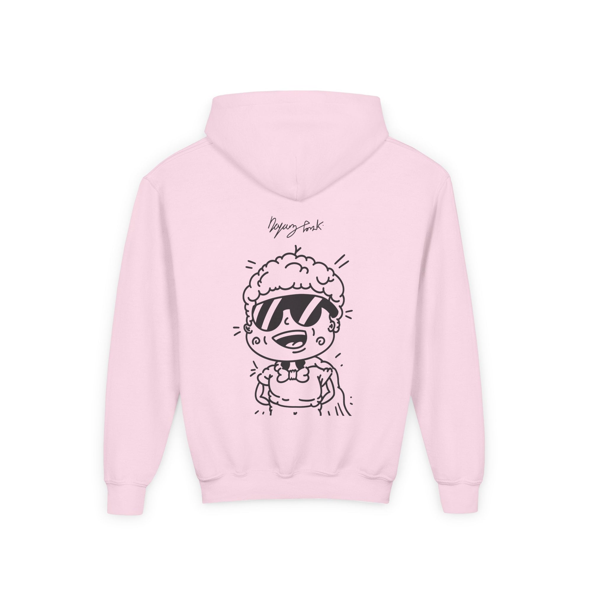 Youth Hoodie — Monovi Studio 'Mono' Back Graphic