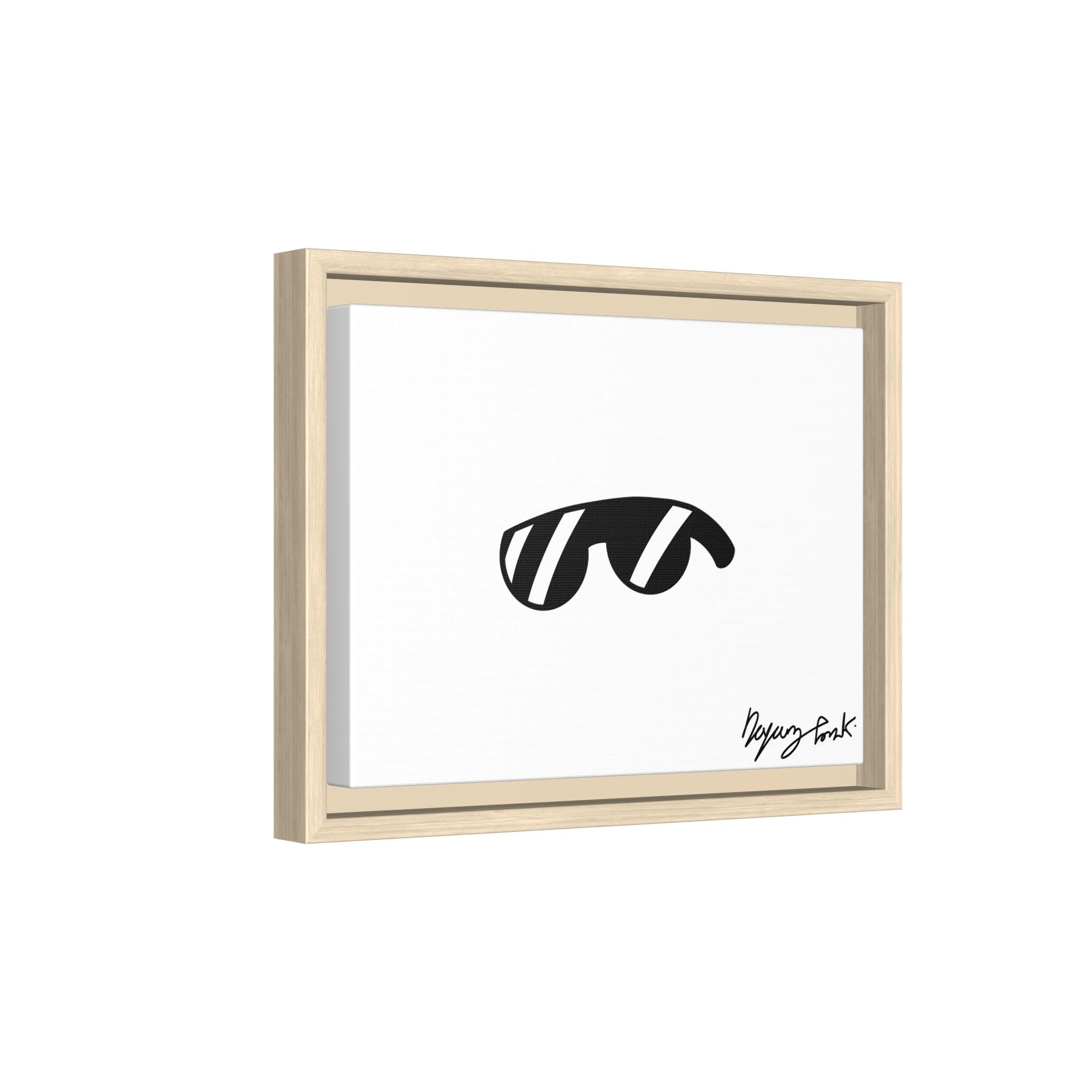 Monobi Studio Signature Sunglasses Artist’s Signature - Framed Matte Canvas Art