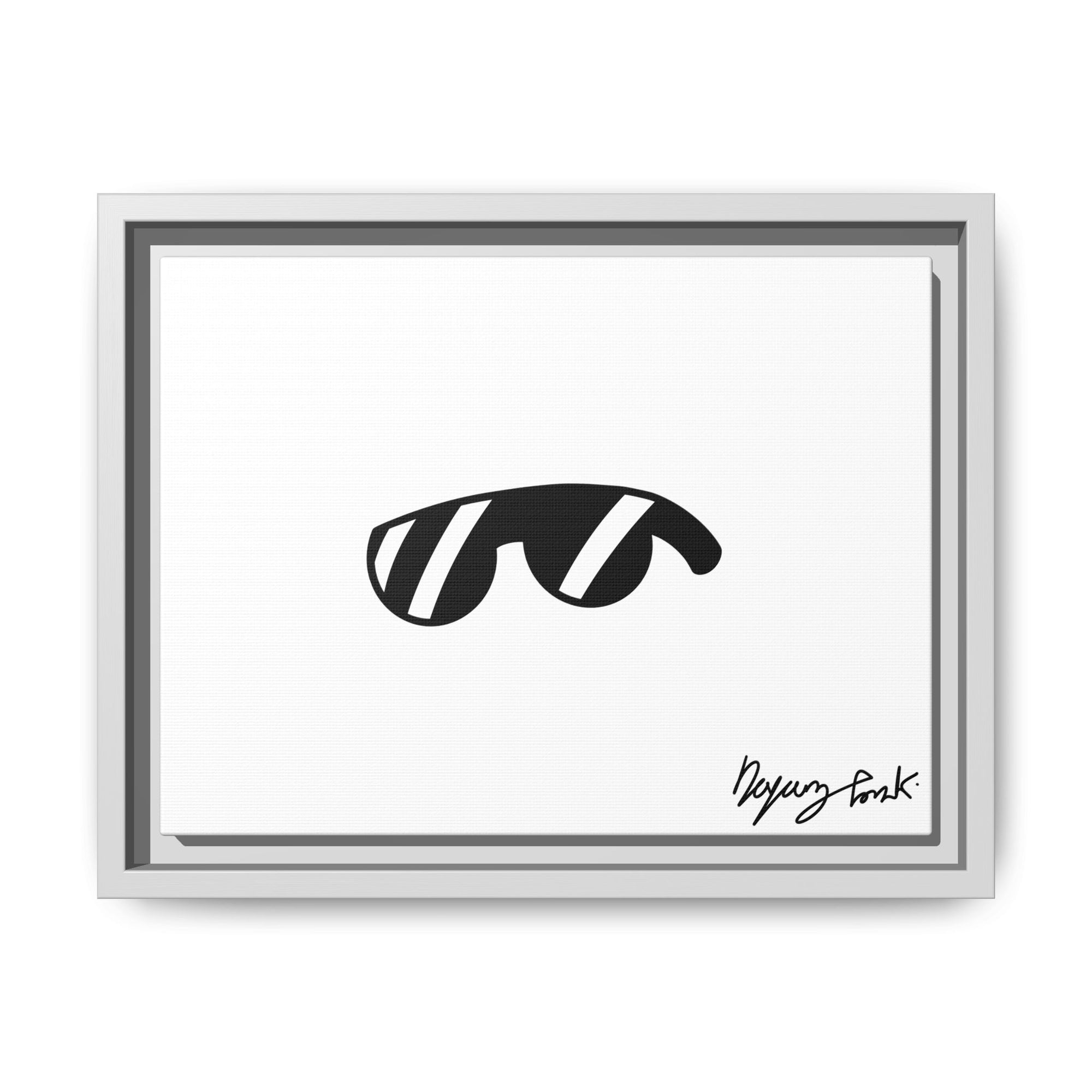 Monobi Studio Signature Sunglasses Artist’s Signature - Framed Matte Canvas Art