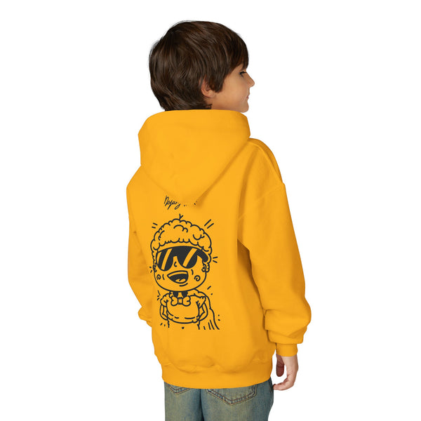 Youth Hoodie — Monovi Studio 'Mono' Back Graphic