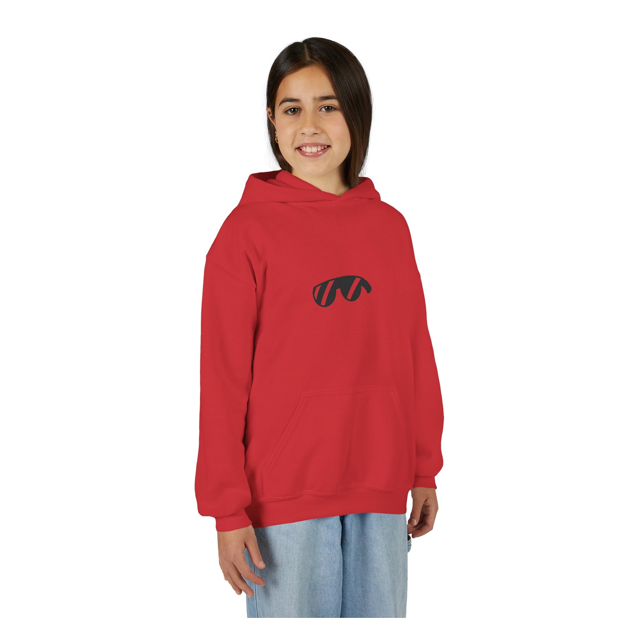 Youth Hoodie — Monovi Studio 'Mono' Back Graphic