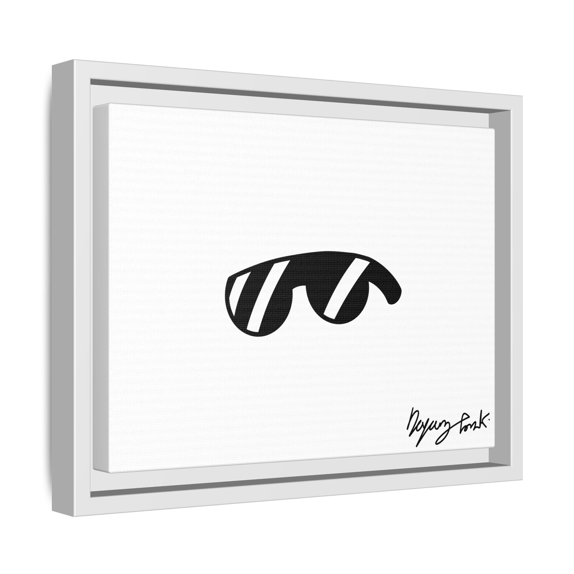 Monobi Studio Signature Sunglasses Artist’s Signature - Framed Matte Canvas Art