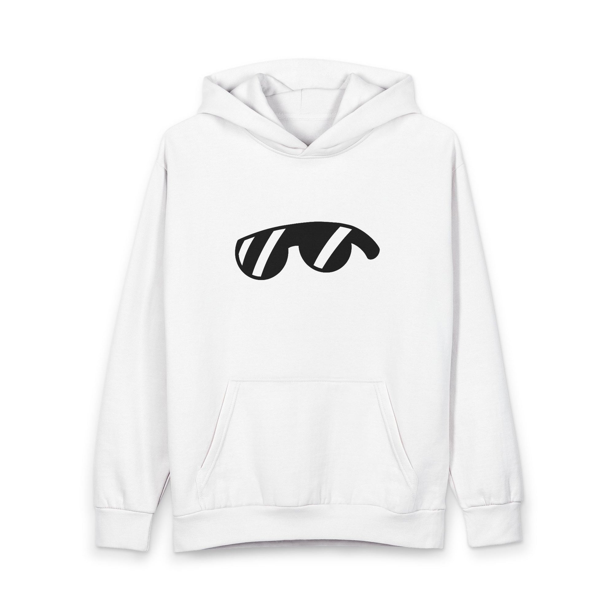 Monovi Studio Sunglasses Logo Graphic Hoodie — Minimal Cool Pullover