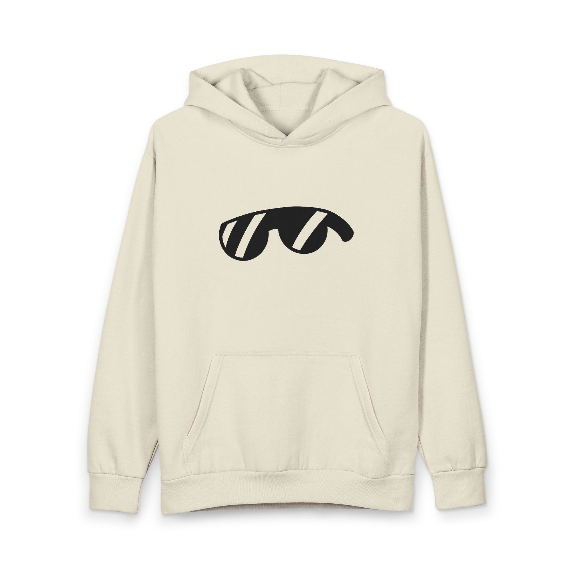 Monovi Studio Sunglasses Logo Graphic Hoodie — Minimal Cool Pullover