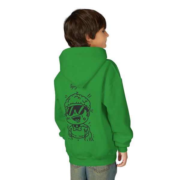 Youth Hoodie — Monovi Studio 'Mono' Back Graphic