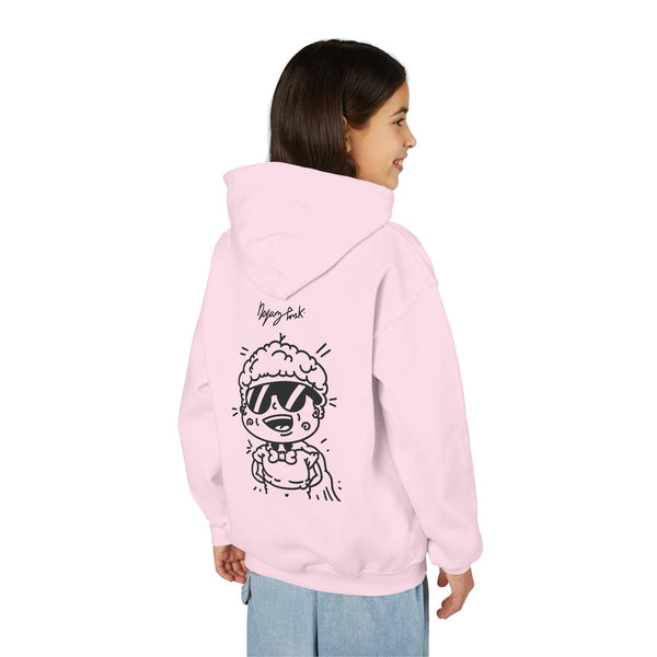 Youth Hoodie — Monovi Studio 'Mono' Back Graphic