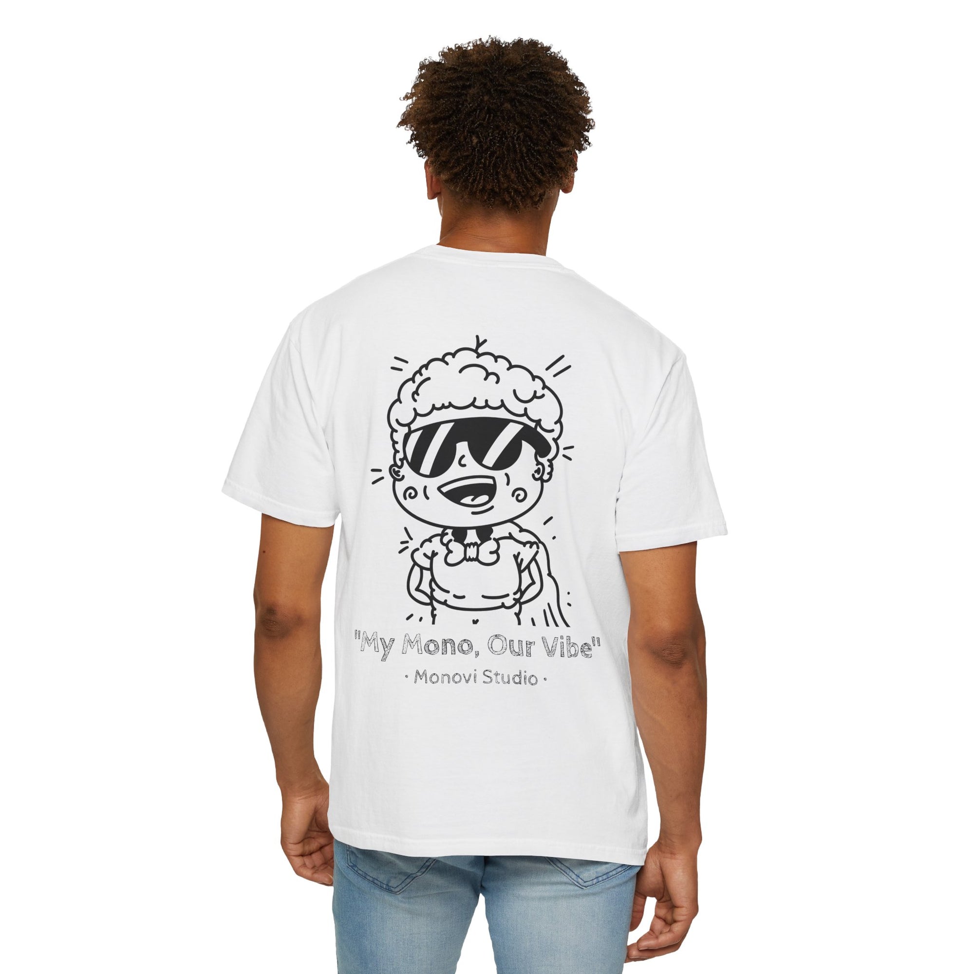 Monovi Studio “My Mono, Our Vibe” Graphic T-Shirt