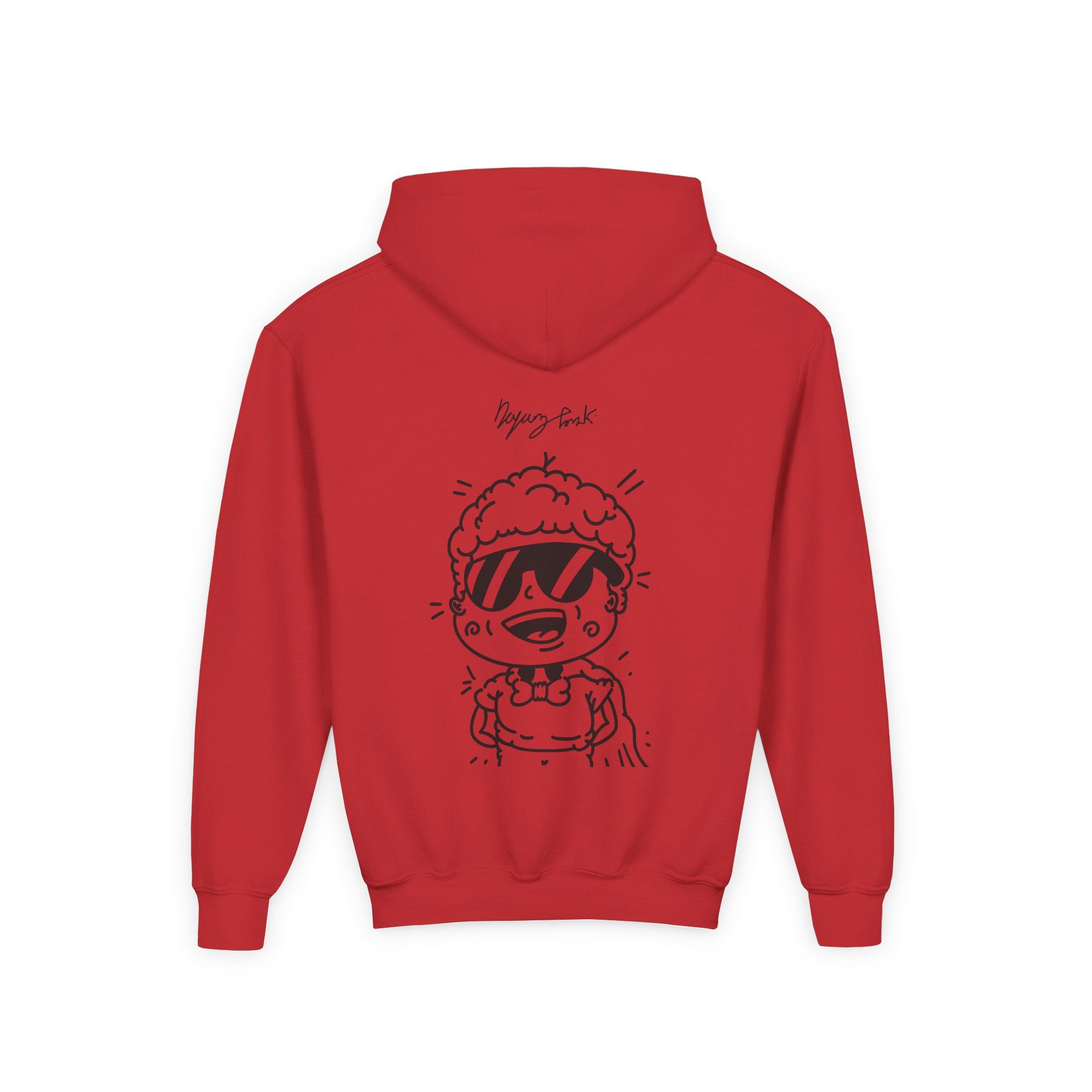 Youth Hoodie — Monovi Studio 'Mono' Back Graphic
