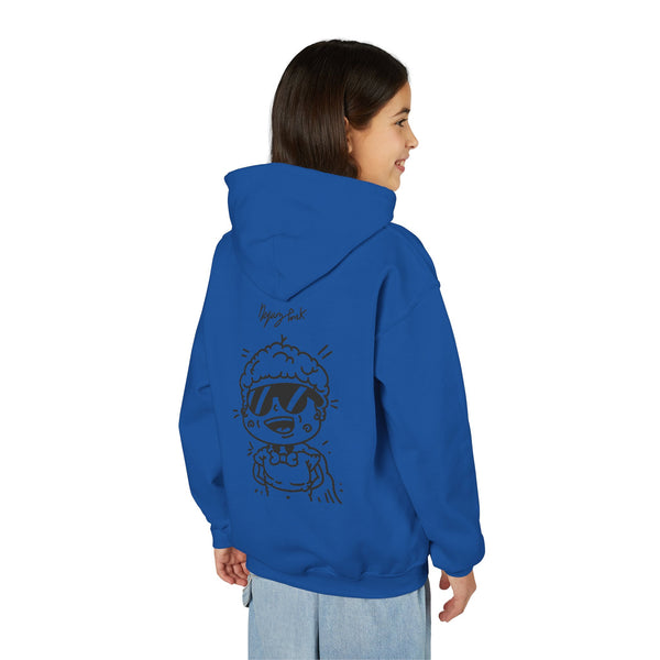 Youth Hoodie — Monovi Studio 'Mono' Back Graphic