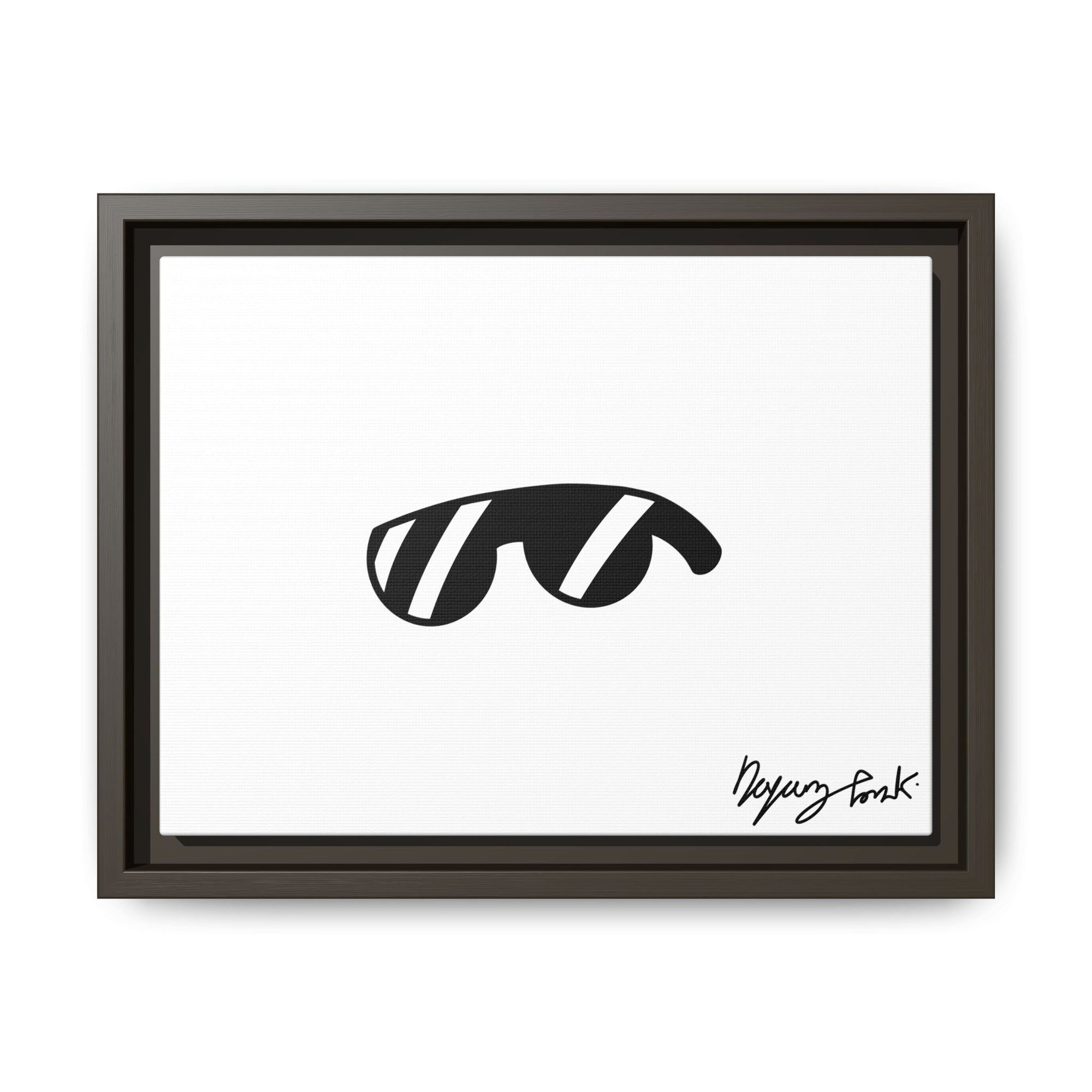 Monobi Studio Signature Sunglasses Artist’s Signature - Framed Matte Canvas Art