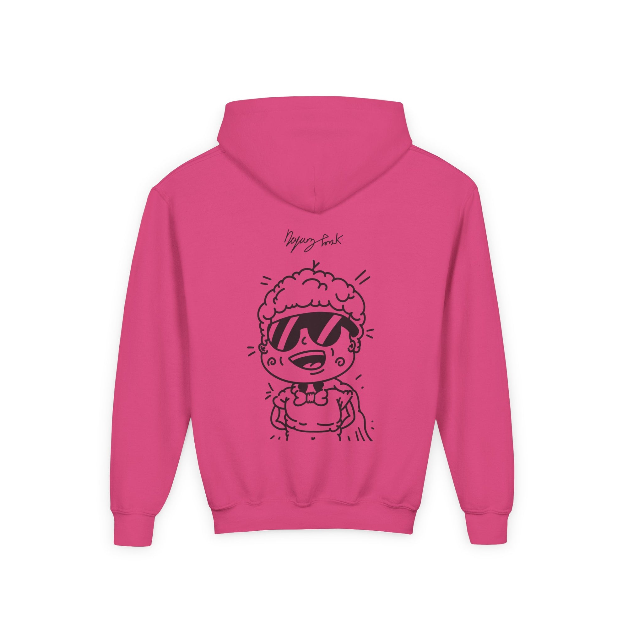 Youth Hoodie — Monovi Studio 'Mono' Back Graphic