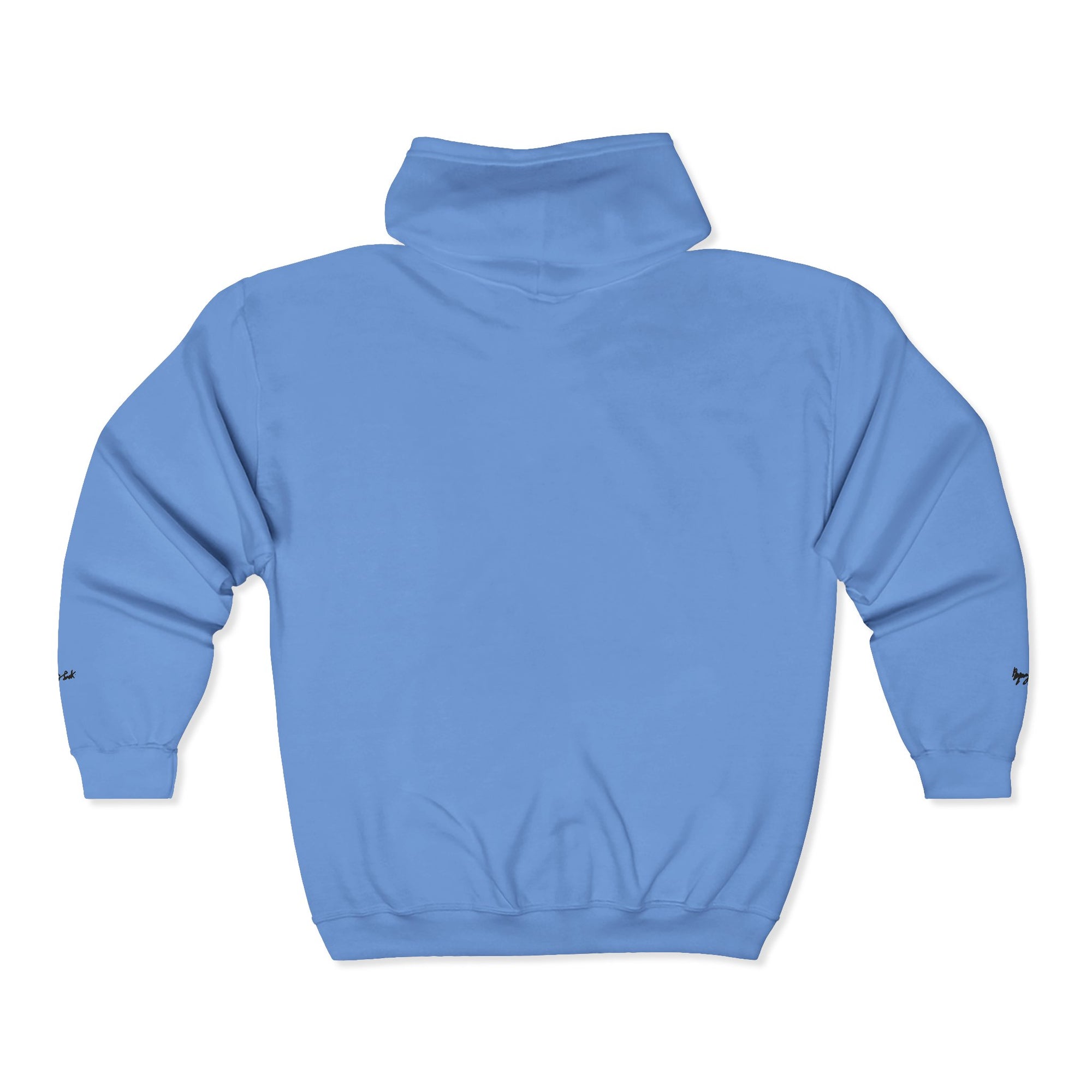 Monovi Studio Sunglasses Logo Zip Hoodie — Small Chest & Sleeve Graphic