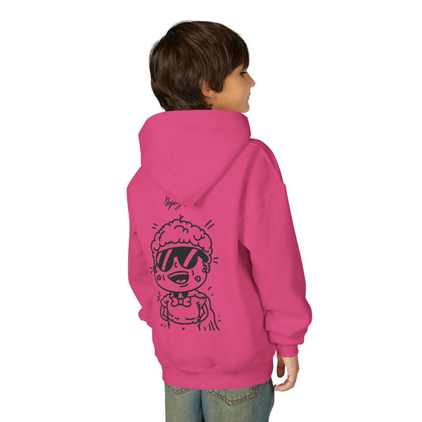 Youth Hoodie — Monovi Studio 'Mono' Back Graphic
