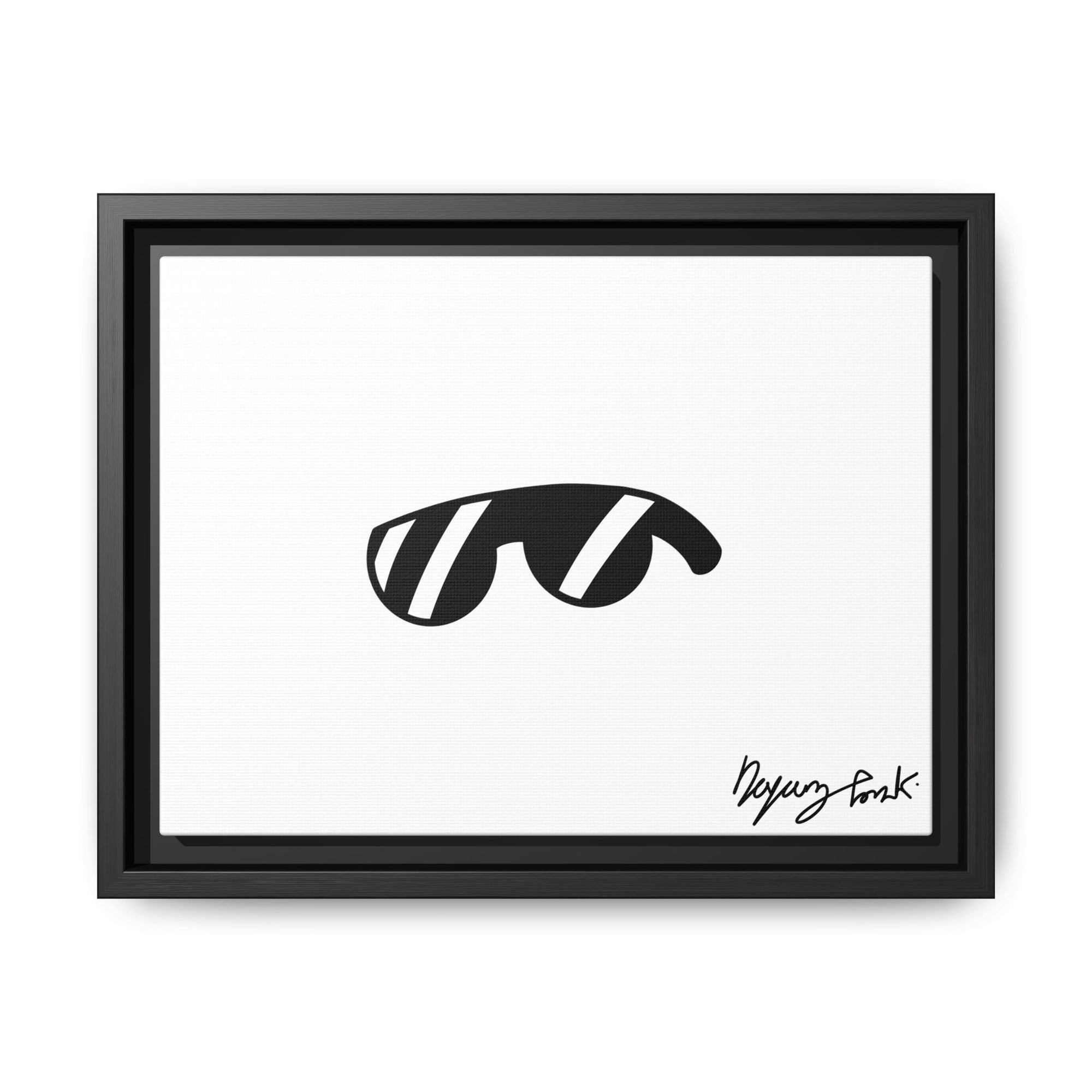 Monobi Studio Signature Sunglasses Artist’s Signature - Framed Matte Canvas Art