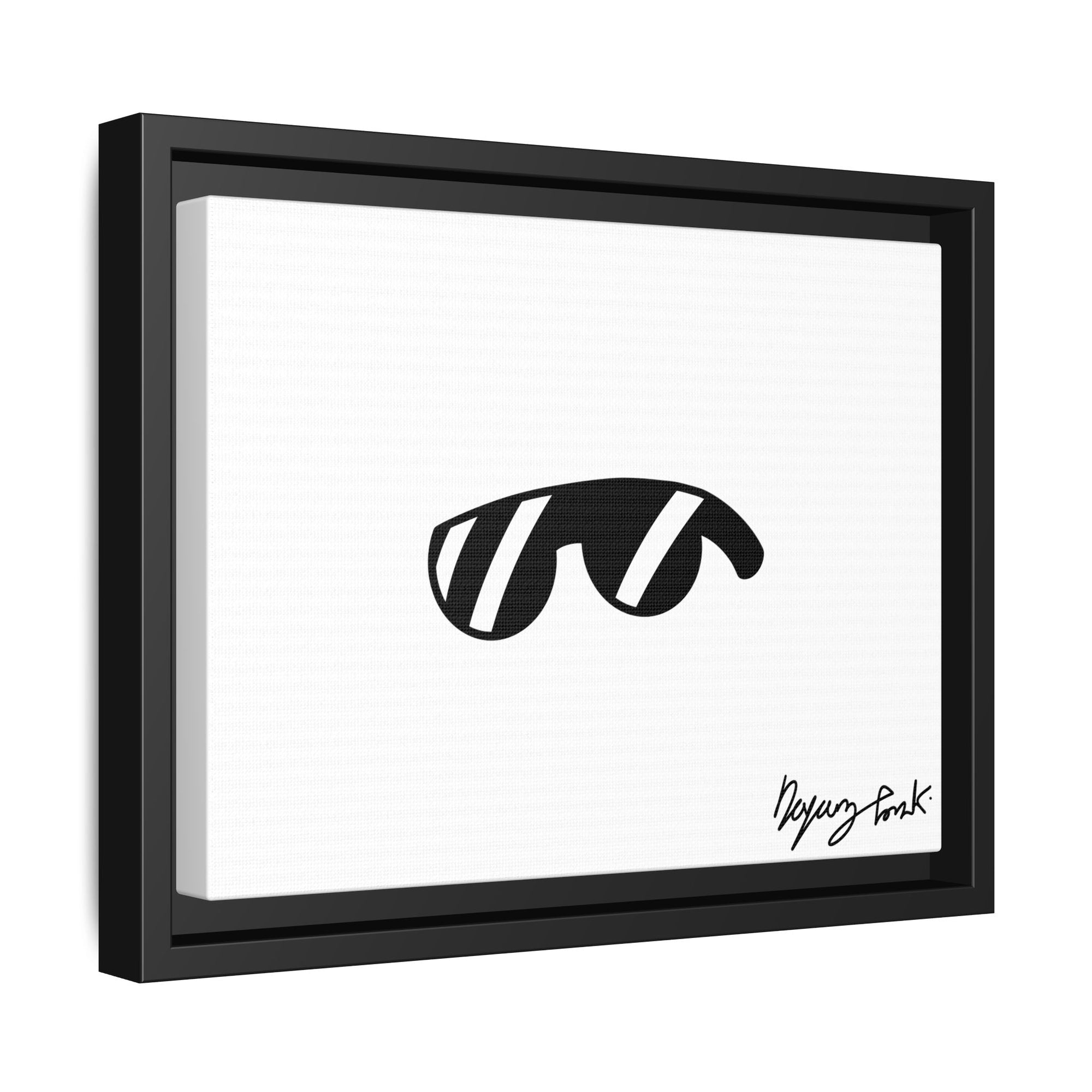 Monobi Studio Signature Sunglasses Artist’s Signature - Framed Matte Canvas Art