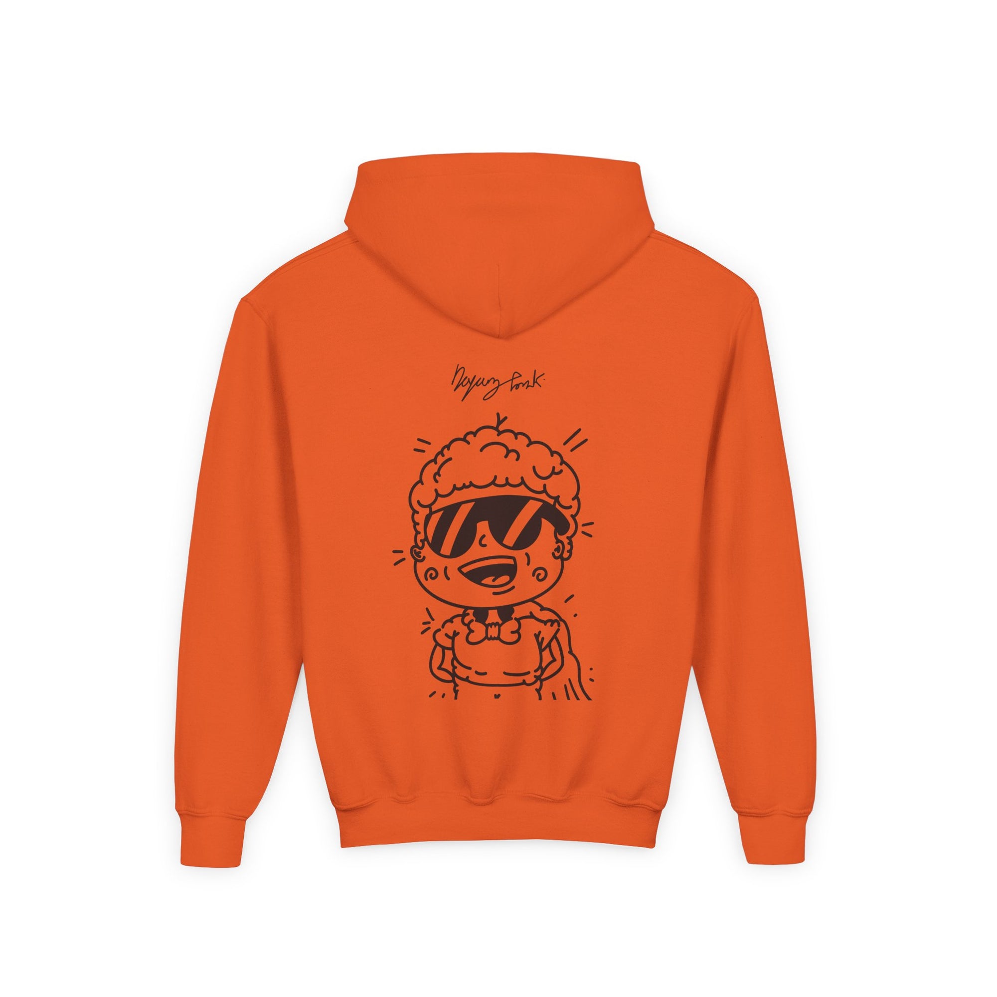 Youth Hoodie — Monovi Studio 'Mono' Back Graphic