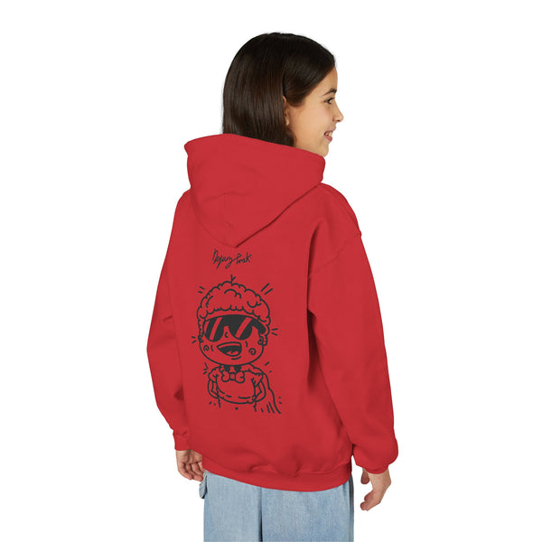 Youth Hoodie — Monovi Studio 'Mono' Back Graphic