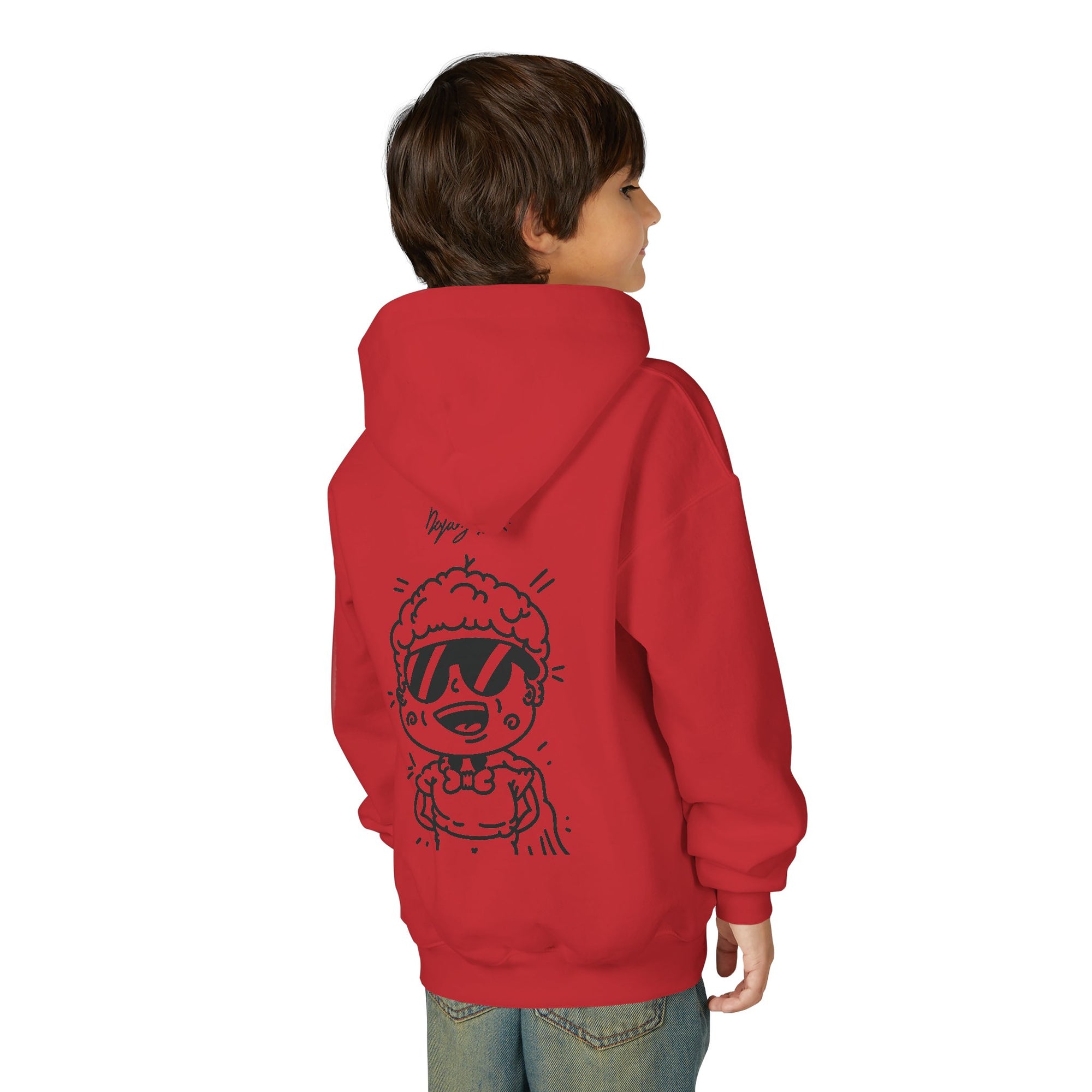 Youth Hoodie — Monovi Studio 'Mono' Back Graphic