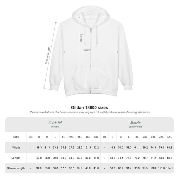Monovi Studio Sunglasses Logo Zip Hoodie — Small Chest & Sleeve Graphic