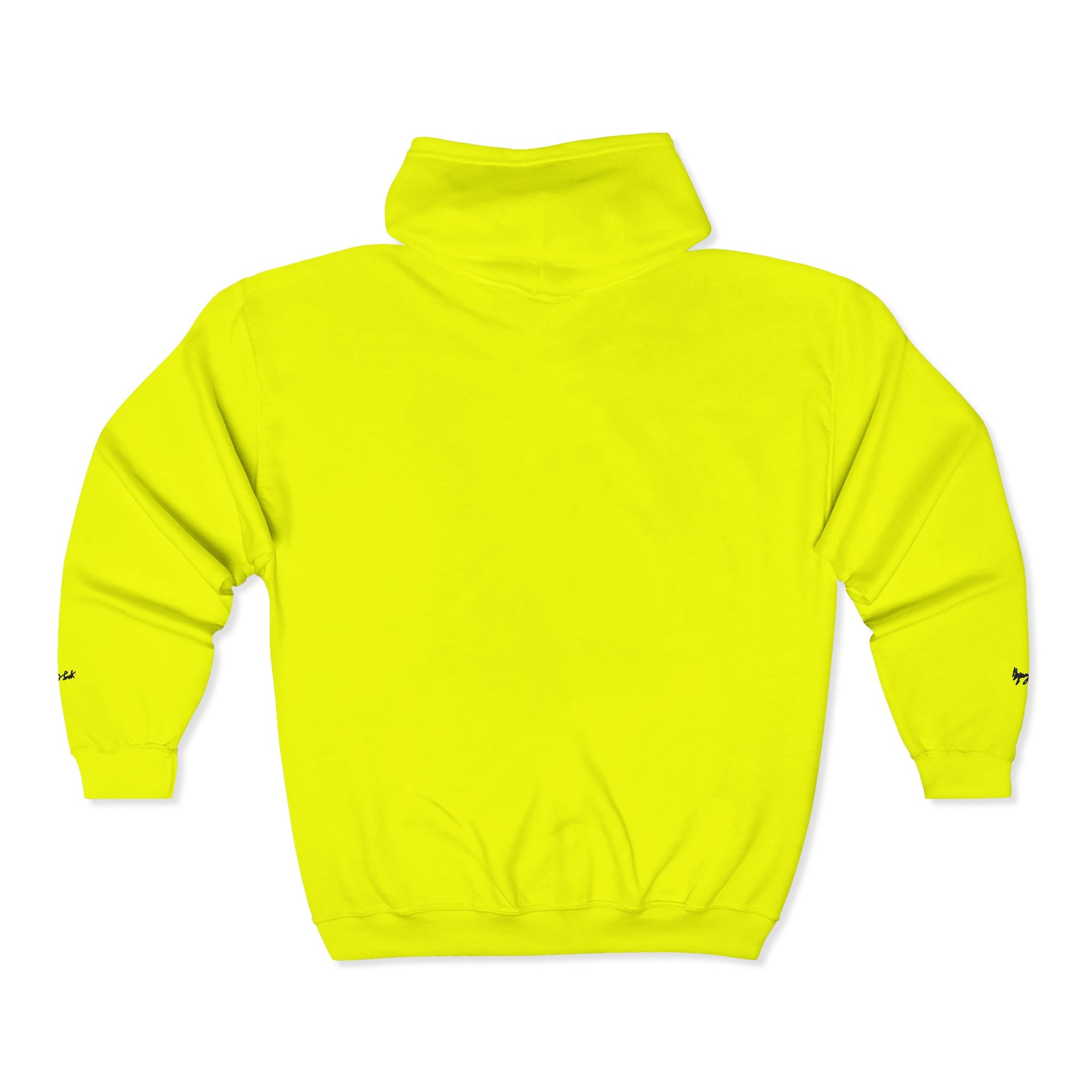 Monovi Studio Sunglasses Logo Zip Hoodie — Small Chest & Sleeve Graphic