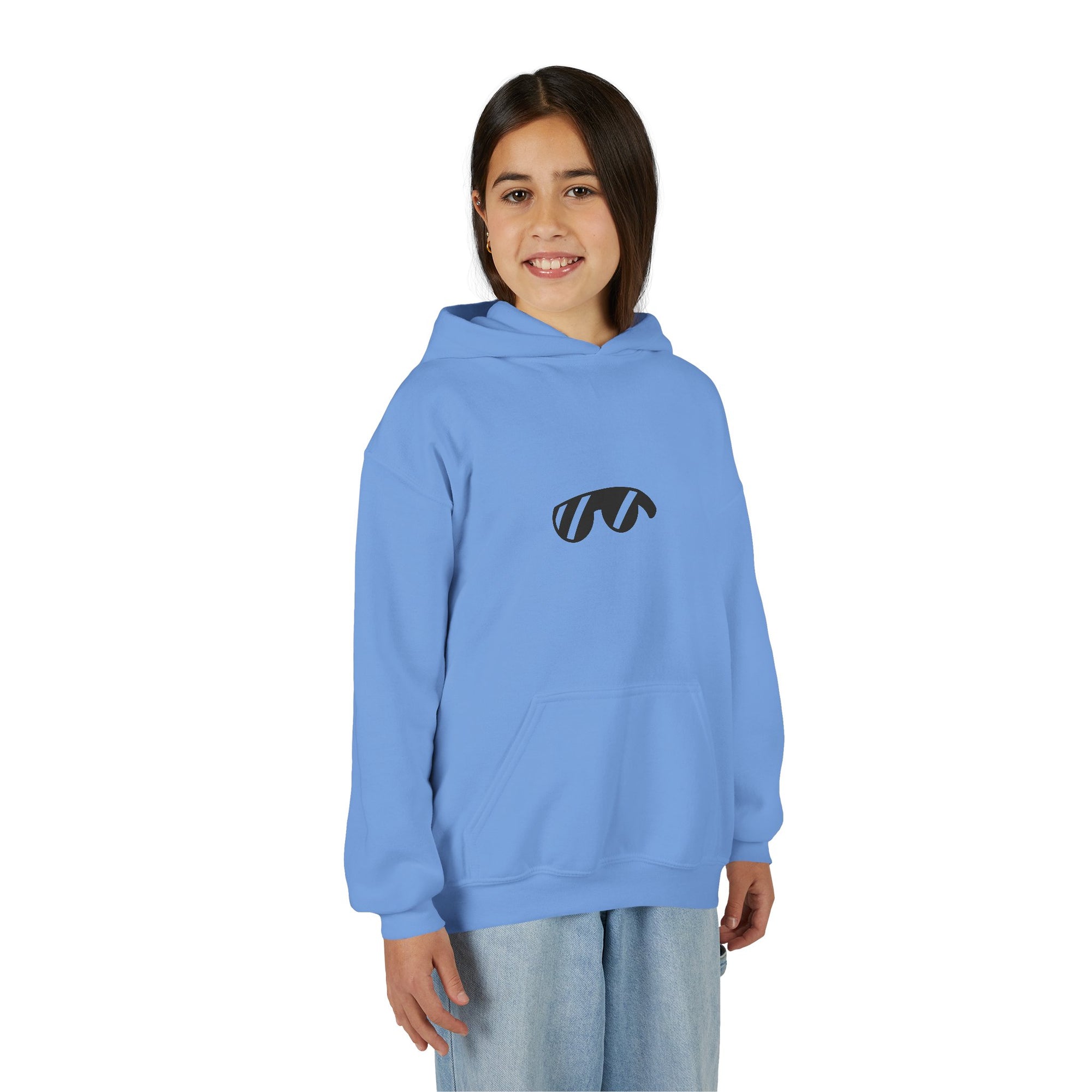 Youth Hoodie — Monovi Studio 'Mono' Back Graphic