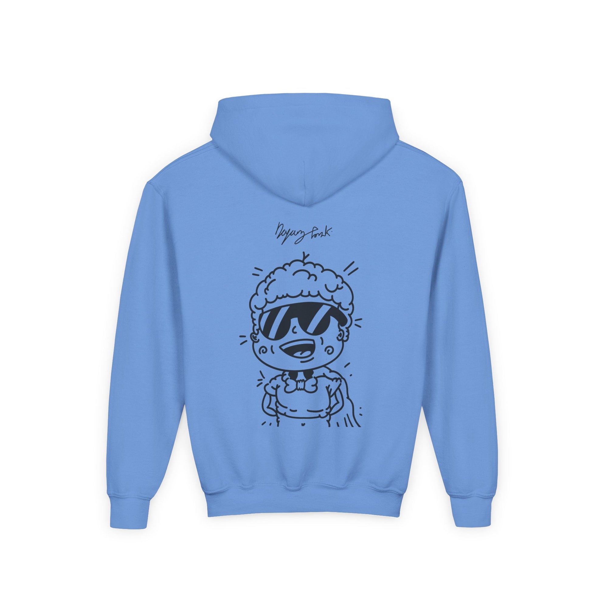 Youth Hoodie — Monovi Studio 'Mono' Back Graphic