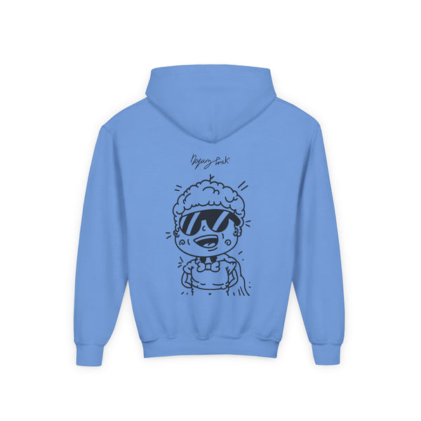Youth Hoodie — Monovi Studio 'Mono' Back Graphic