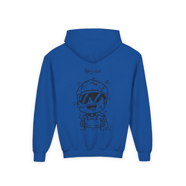 Youth Hoodie — Monovi Studio 'Mono' Back Graphic