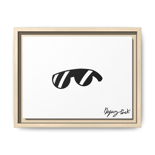 Monobi Studio Signature Sunglasses Artist’s Signature - Framed Matte Canvas Art