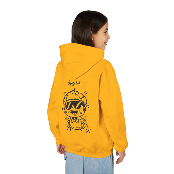 Youth Hoodie — Monovi Studio 'Mono' Back Graphic